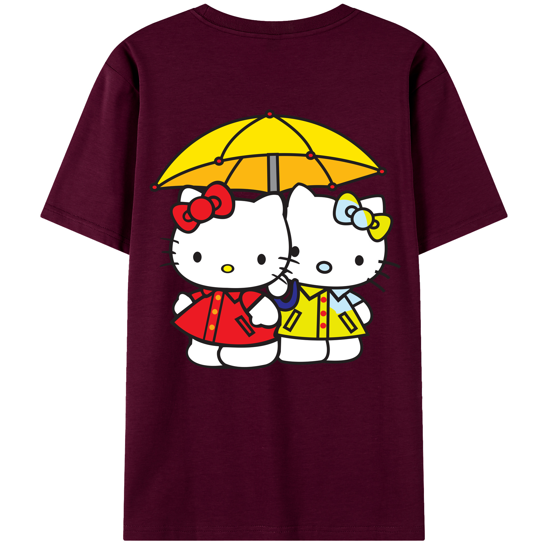 （画像用） Hello Kitty ハローキティ レディース半袖Tシャツ(バックプリント)